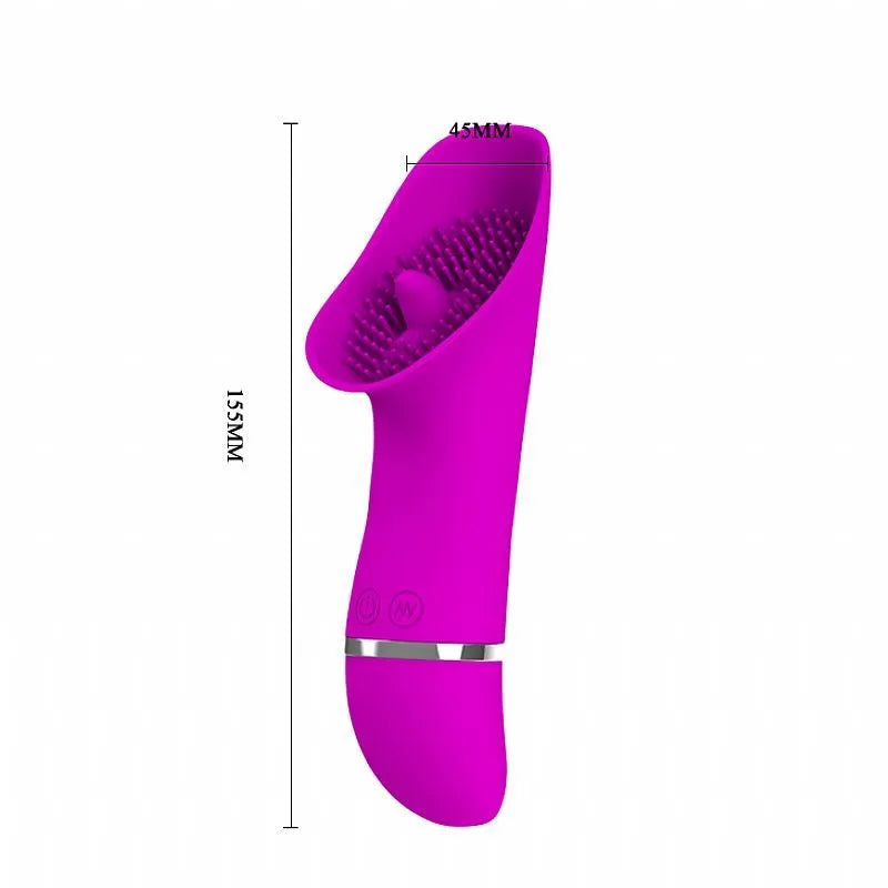 Vibrador Em Soft Touch Com Texturas Estimuladoras 30 Modos de Vibração Resistente A Água | PRETTY LOVE RUDOLF