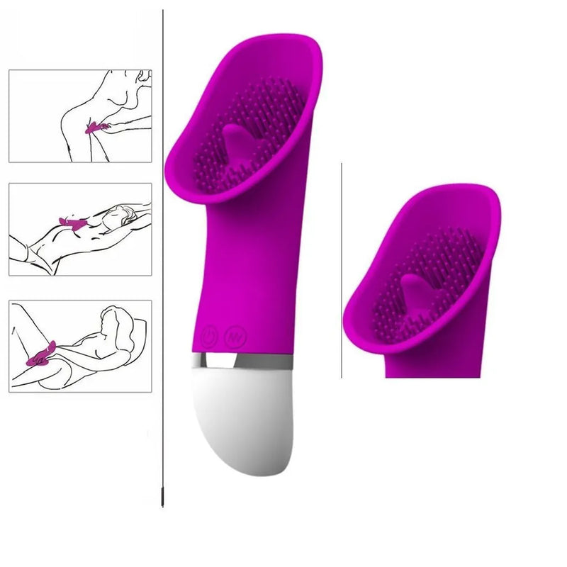 Vibrador Em Soft Touch Com Texturas Estimuladoras 30 Modos de Vibração Resistente A Água | PRETTY LOVE RUDOLF