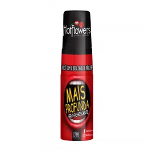 Mais Profunda Spray Refrescante para Sexo Oral 12ml Hot Flowers